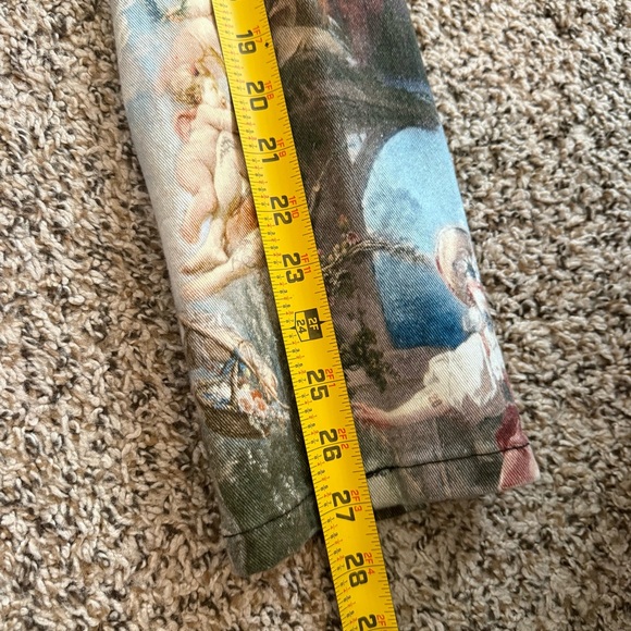 DOLLS KILL Current Mood DaVinci Inspired Skinny Pants Women’s Size Small - Picture 10 of 15